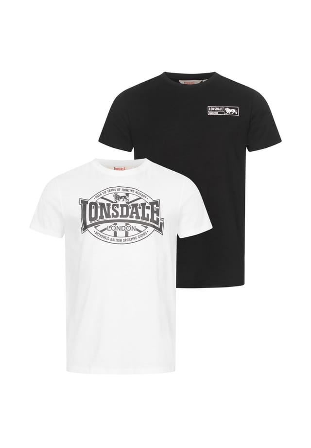 

Футболка Regular Fit двойная упаковка Clonkeen Lonsdale, мультиколор