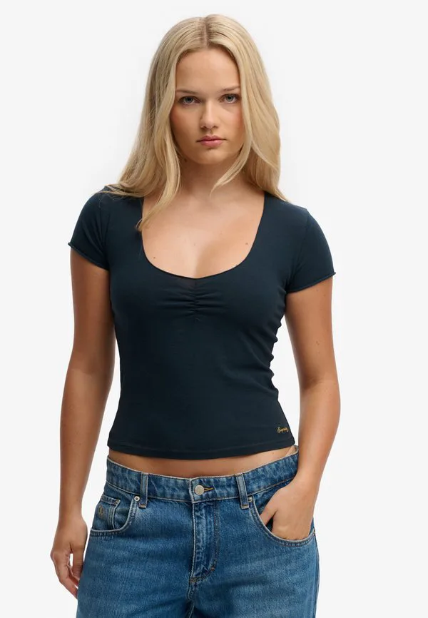 

Спортивная базовая футболка с коротким рукавом Superdry & Co, Eclipse Navy, Синий, Спортивная базовая футболка с коротким рукавом Superdry & Co, Eclipse Navy