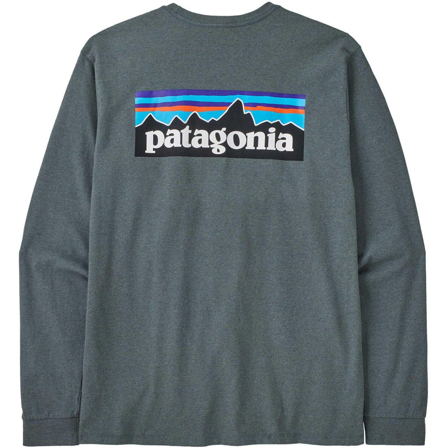 Мужская футболка с длинными рукавами с логотипом P-6 Responsibili-Tee Patagonia, Nouveau Green — фото 2