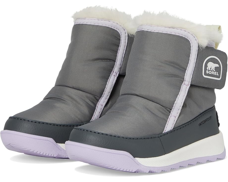 

Ботинки SOREL Kids Childrens Whitney II Plus Bootie WP, цвет Quarry/Lavender Cloud