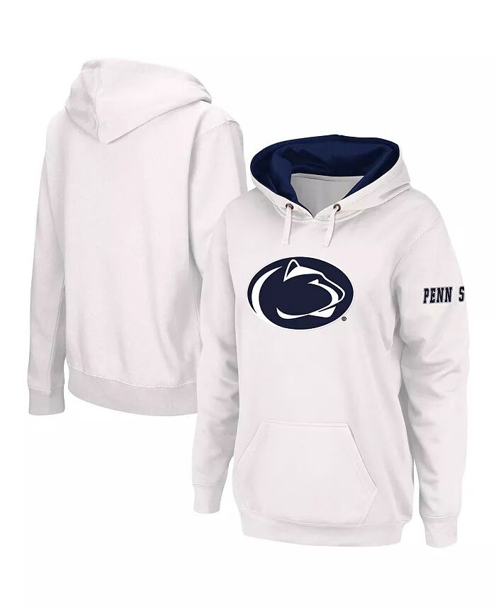 

Женская белая толстовка с капюшоном Penn State Nittany Lions Team Big Logo Stadium Athletic