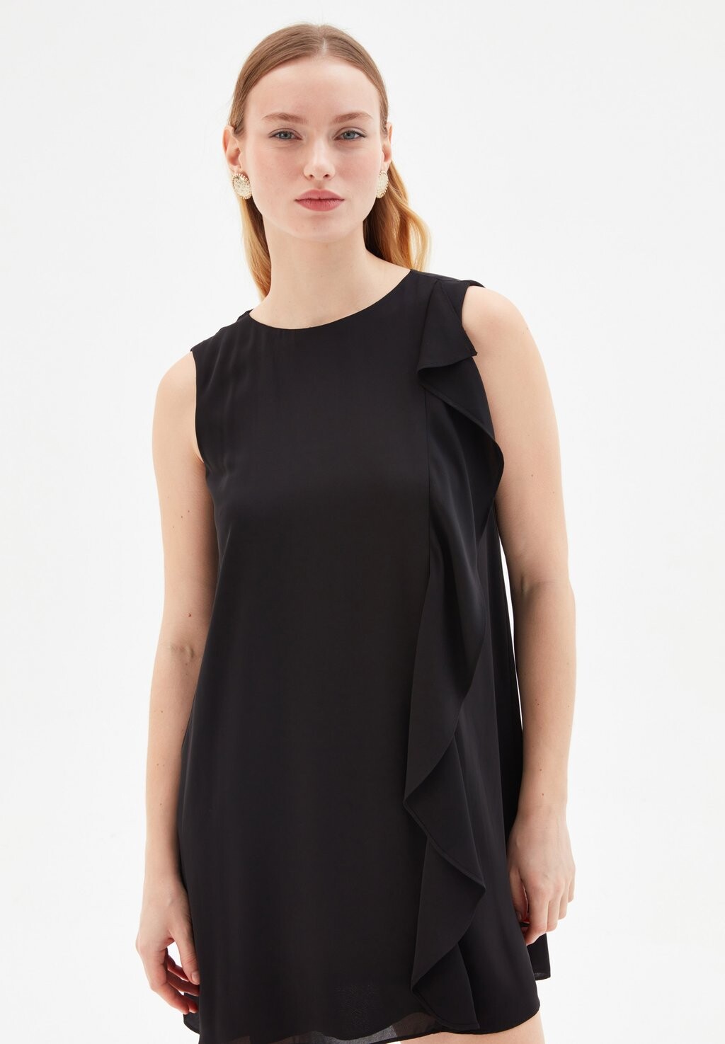 

Дневное платье RUFFLED SLEEVELESS adL, цвет black