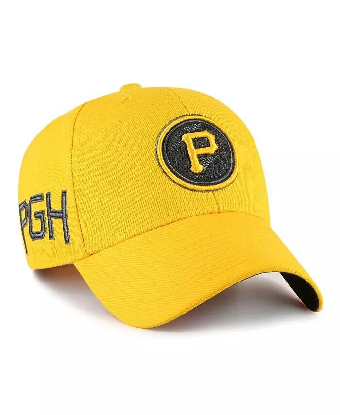

Мужская регулируемая кепка Pittsburgh Pirates 2023 City Connect MVP золотого цвета '47 Brand, золотой