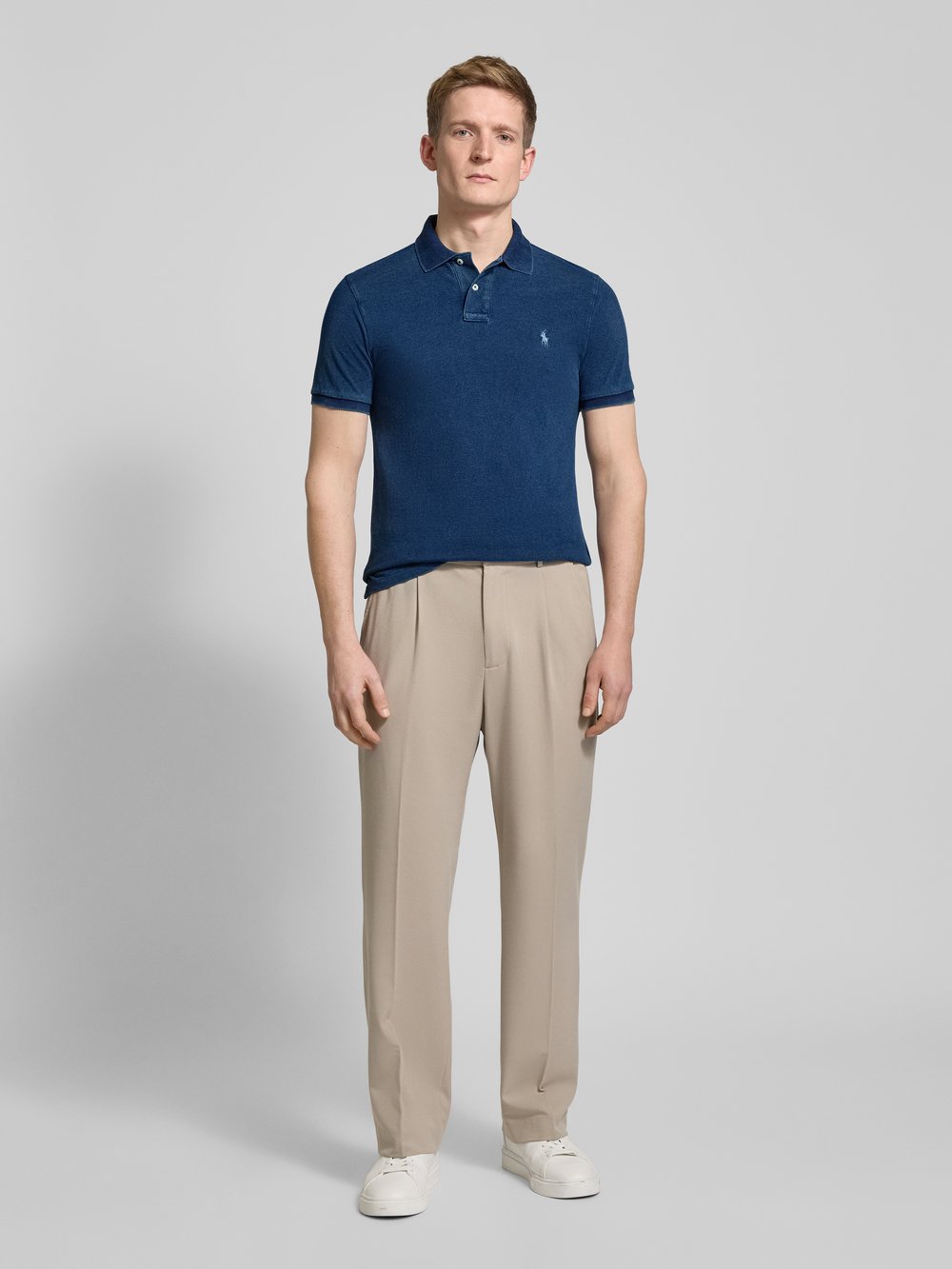 

Рубашка поло с вышитыми этикетками Polo Ralph Lauren