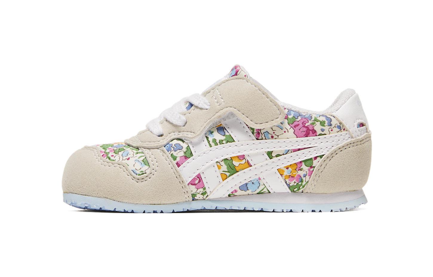 

Onitsuka Tiger Низкие противоскользящие износостойкие туфли Serrano для малышей бежево-красного цвета для младенцев и малышей