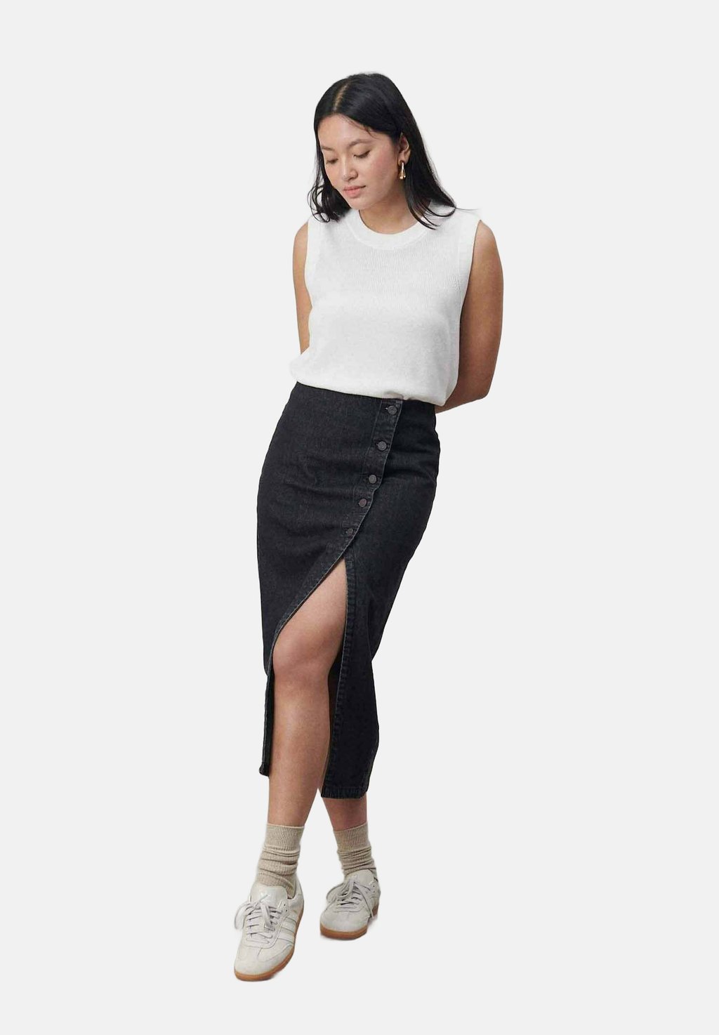 

Юбка-карандаш JILIAN HIGH WAIST MIDI LABDIP, темно-серый