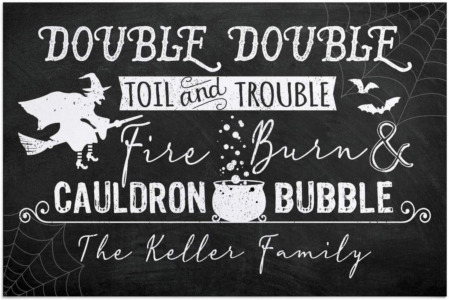 

Коврик с принтом Double Double Toil and Trouble Fire Burn & Cauldron Bubble