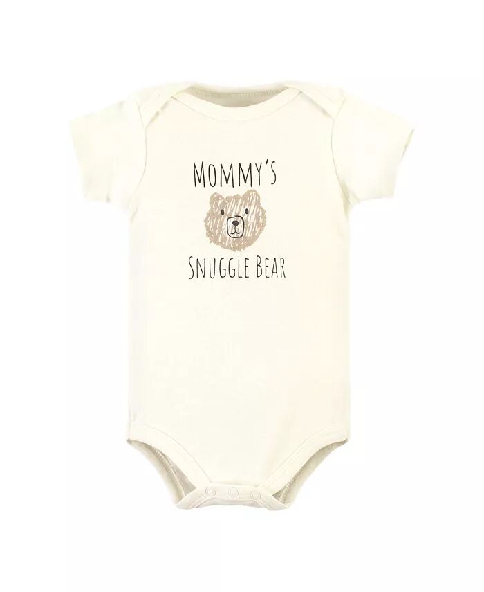 Боди и штаны для мальчиков из хлопка, Snuggle Bear с коротким рукавом Hudson Baby — фото 2
