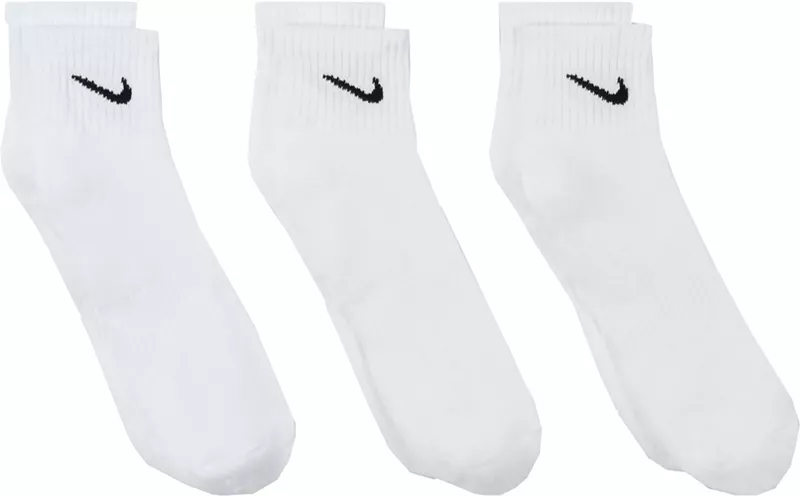 Мужские носки для гольфа с амортизацией Nike Dri-FIT на каждый день — 3 шт, белый — фото 2