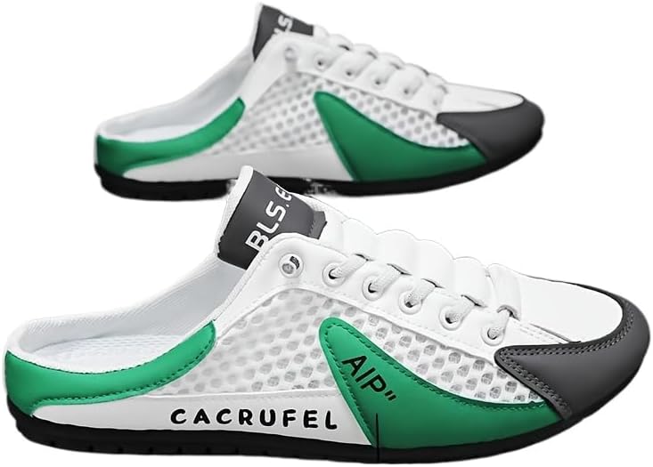 

Мужские модные кроссовки, противоскользящие, для активного отдыха на улице, дышащая ткань с подошвой из ЭВА Hhhchpm, белый/зеленый