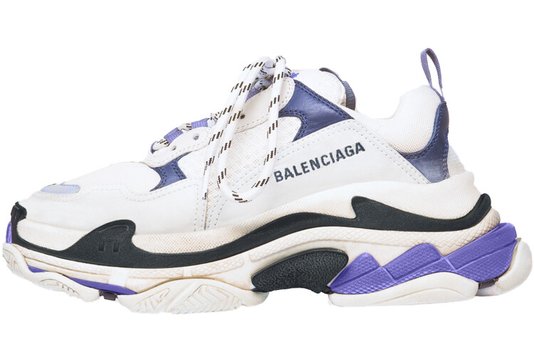 Кроссовки Balenciaga Women's Triple S Trainer 'White Navy Purple'