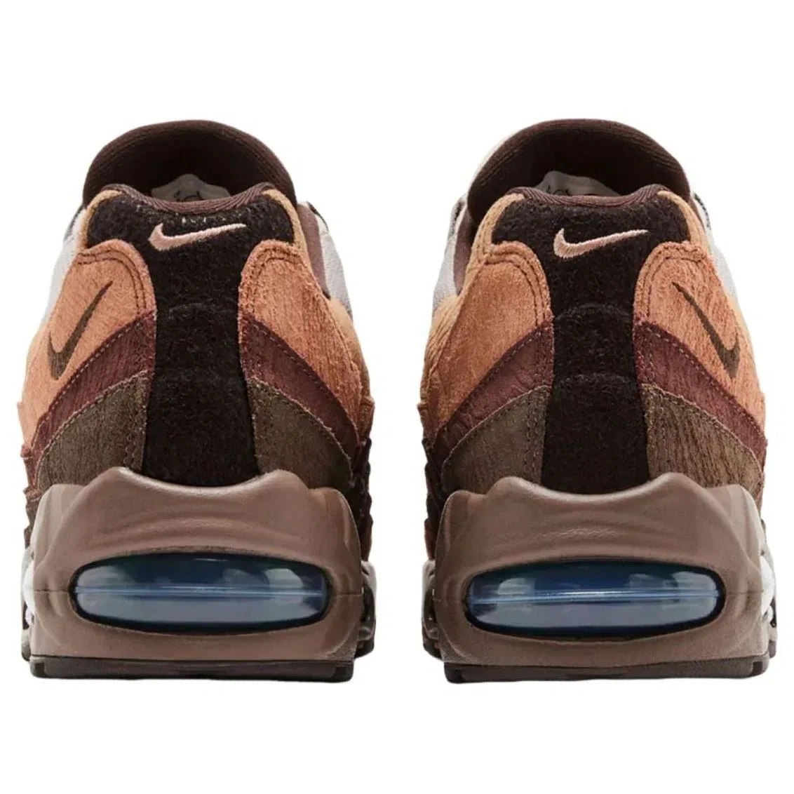 Кроссовки Nike x Oregon Ducks Air Max 95 'Lumber Yard' IQ3988-001, коричневый — фото 4