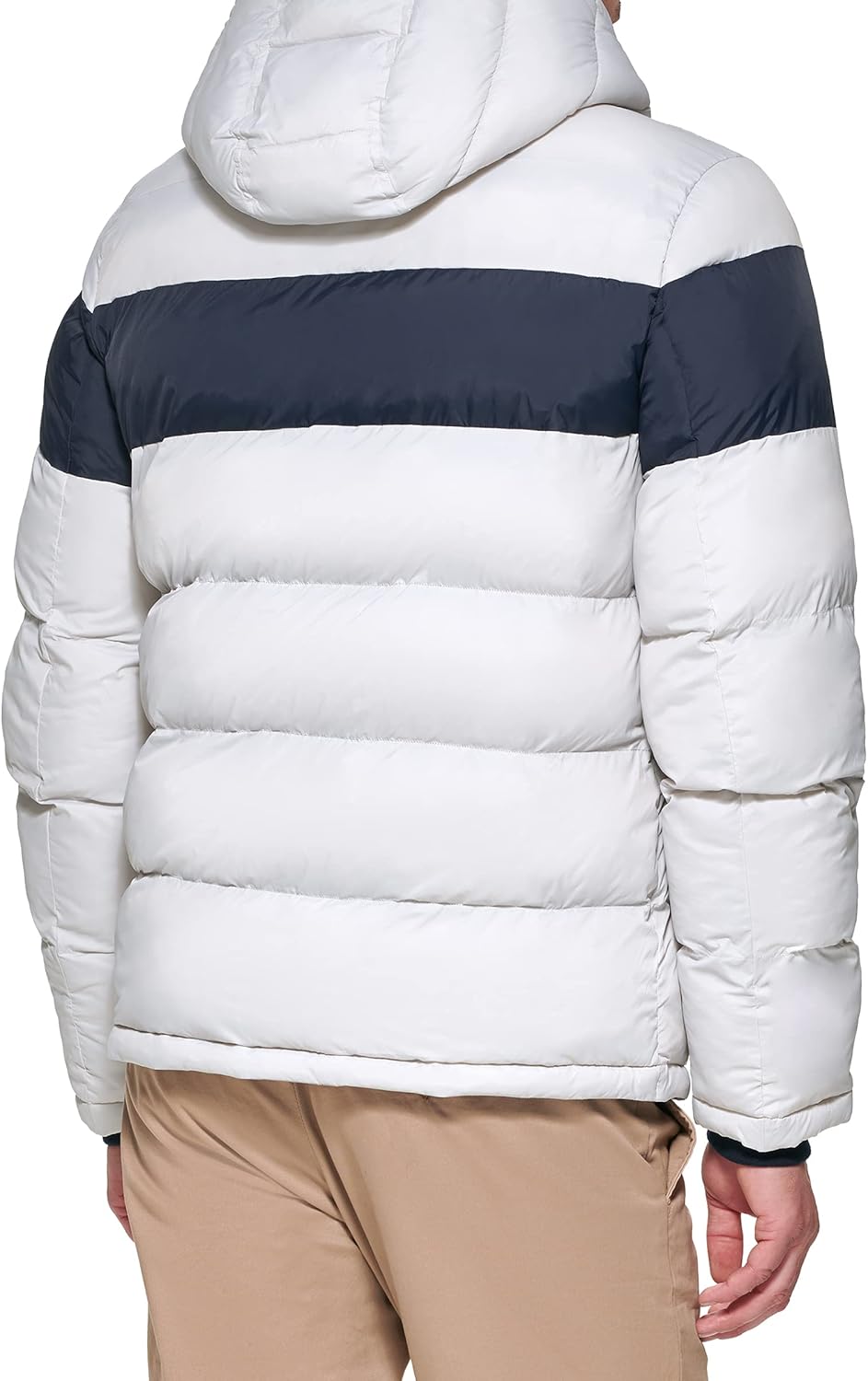 Мужская куртка-пуховик Tommy Hilfiger с капюшоном (стандартная и для больших и высоких), Ice Midnight Stripe — фото 2