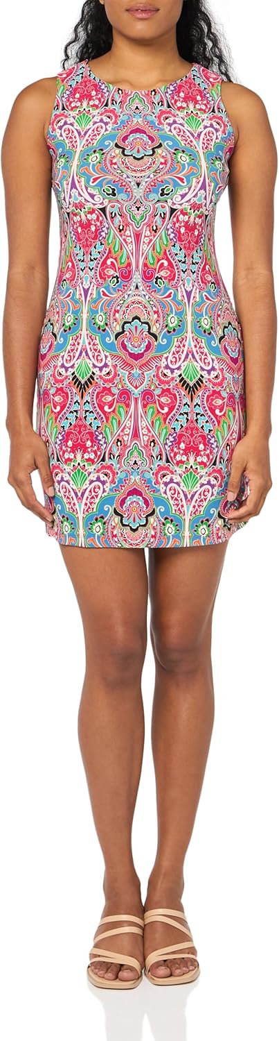 

Женское платье-трапеция Tommy Hilfiger из шифона с рукавами, Dragonfruit Multi