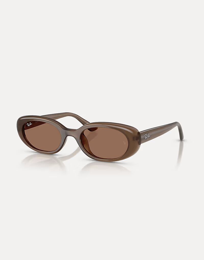 

Солнцезащитные очки Ray-Ban Rb4441d прямоугольной формы с коричневыми линзами в опалово-коричневом цвете