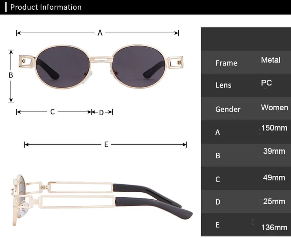 

Винтажные круглые солнцезащитные очки в стиле стимпанк для мужчин и женщин, модные, с полыми дужками, красные, солнцезащитные очки UV400, SUN288 Generic, C8