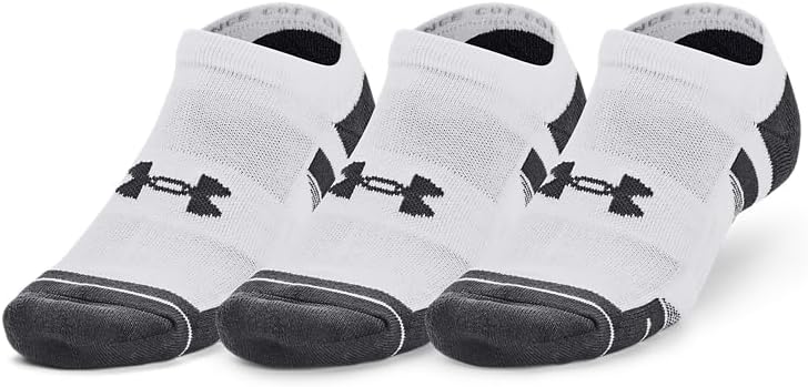 

Невидимые носки Under Armour унисекс для взрослых из высококачественного хлопка (3 пары), (100) White/White/Pitch Gray