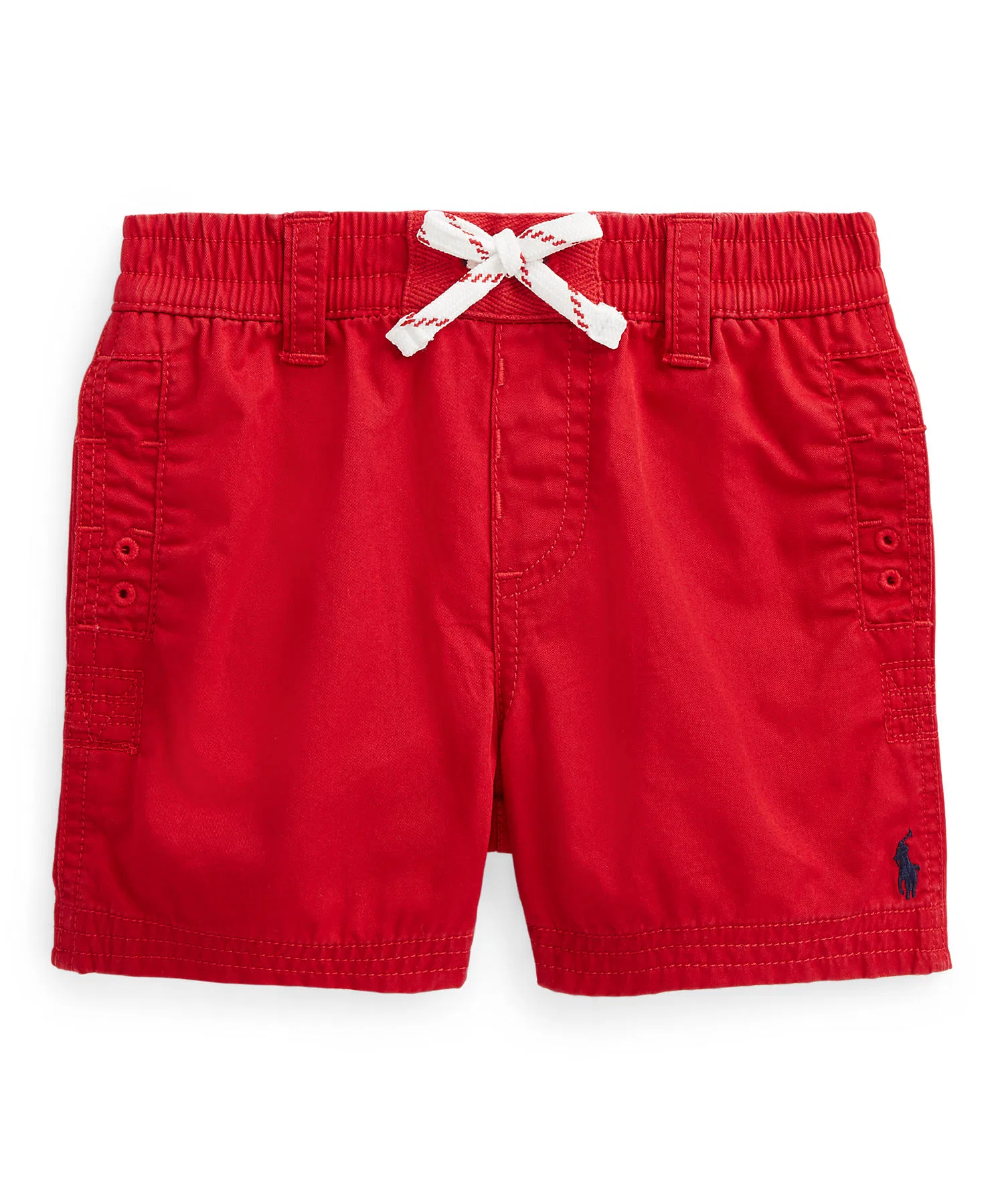 Детские хлопковые шорты POLO RALPH LAUREN красные