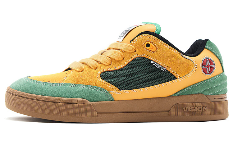 

Кроссовки vision street wear Savvy Skateboarding Shoes Unisex Low-top Green, желто-зеленый