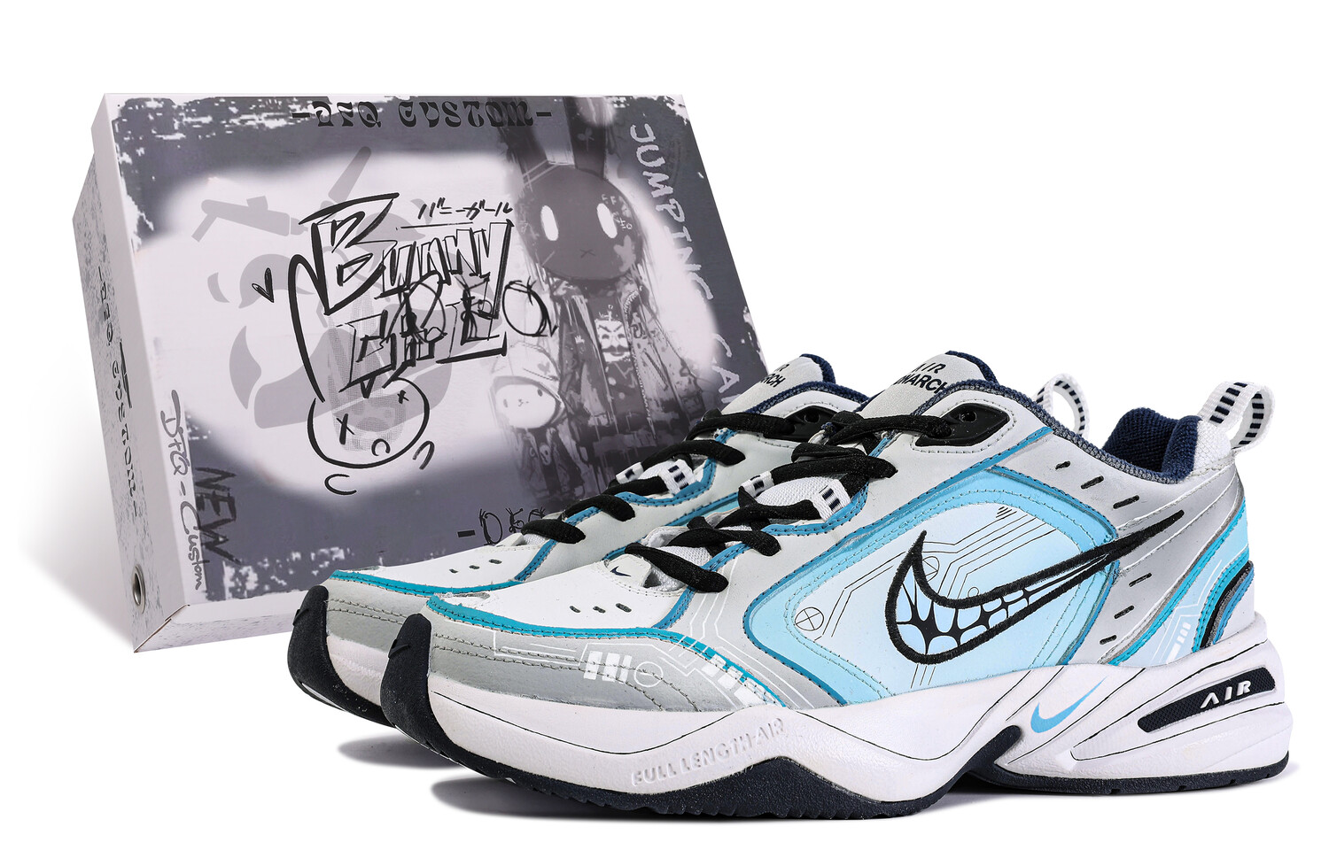 

Кроссовки Air Monarch 4 Chunky унисекс с низким верхом синего/серого цвета Nike, Синий, Кроссовки Air Monarch 4 Chunky унисекс с низким верхом синего/серого цвета Nike