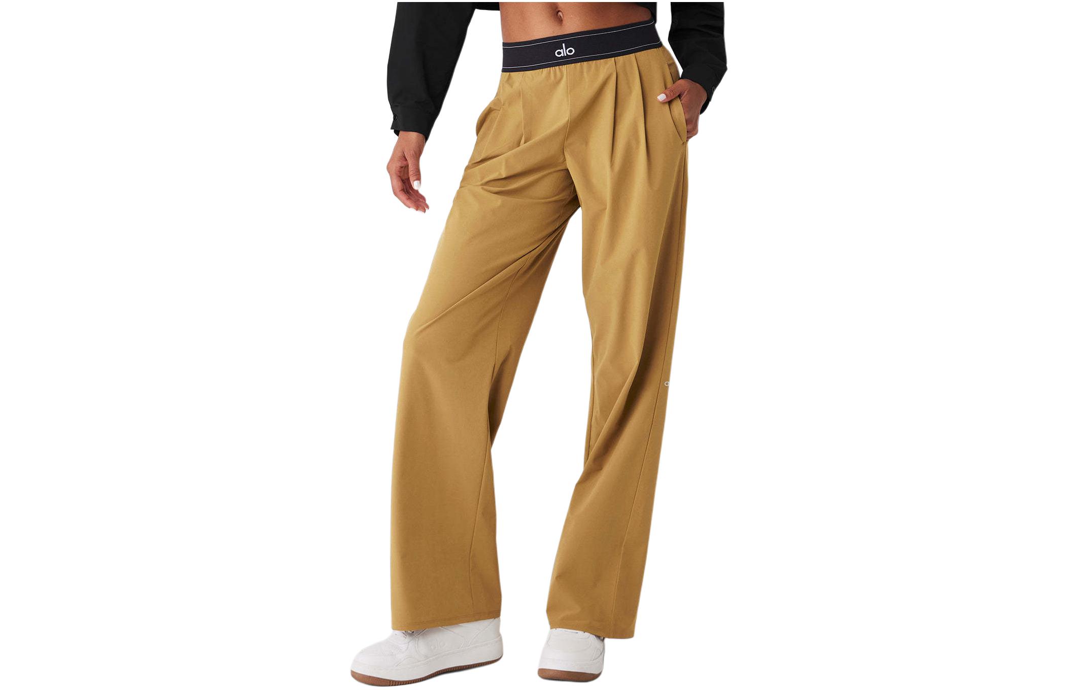 

Женские брюки к костюму Alo Yoga, золотой