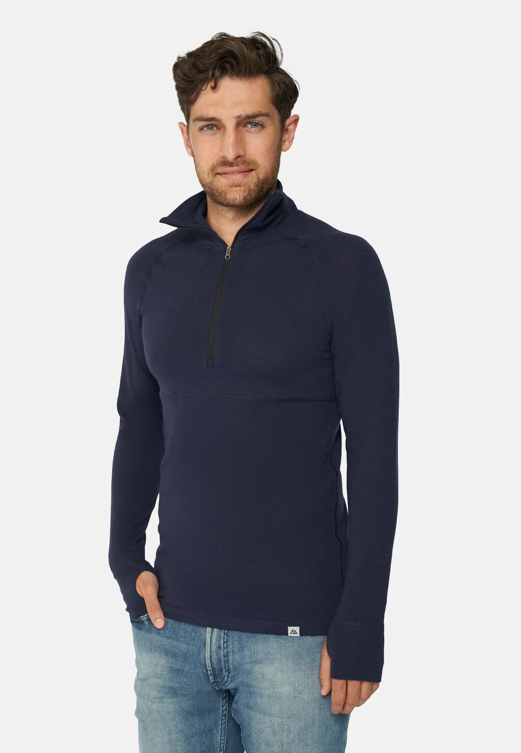 

Вязаный свитер HALFZIP Danish Endurance, цвет darkblue