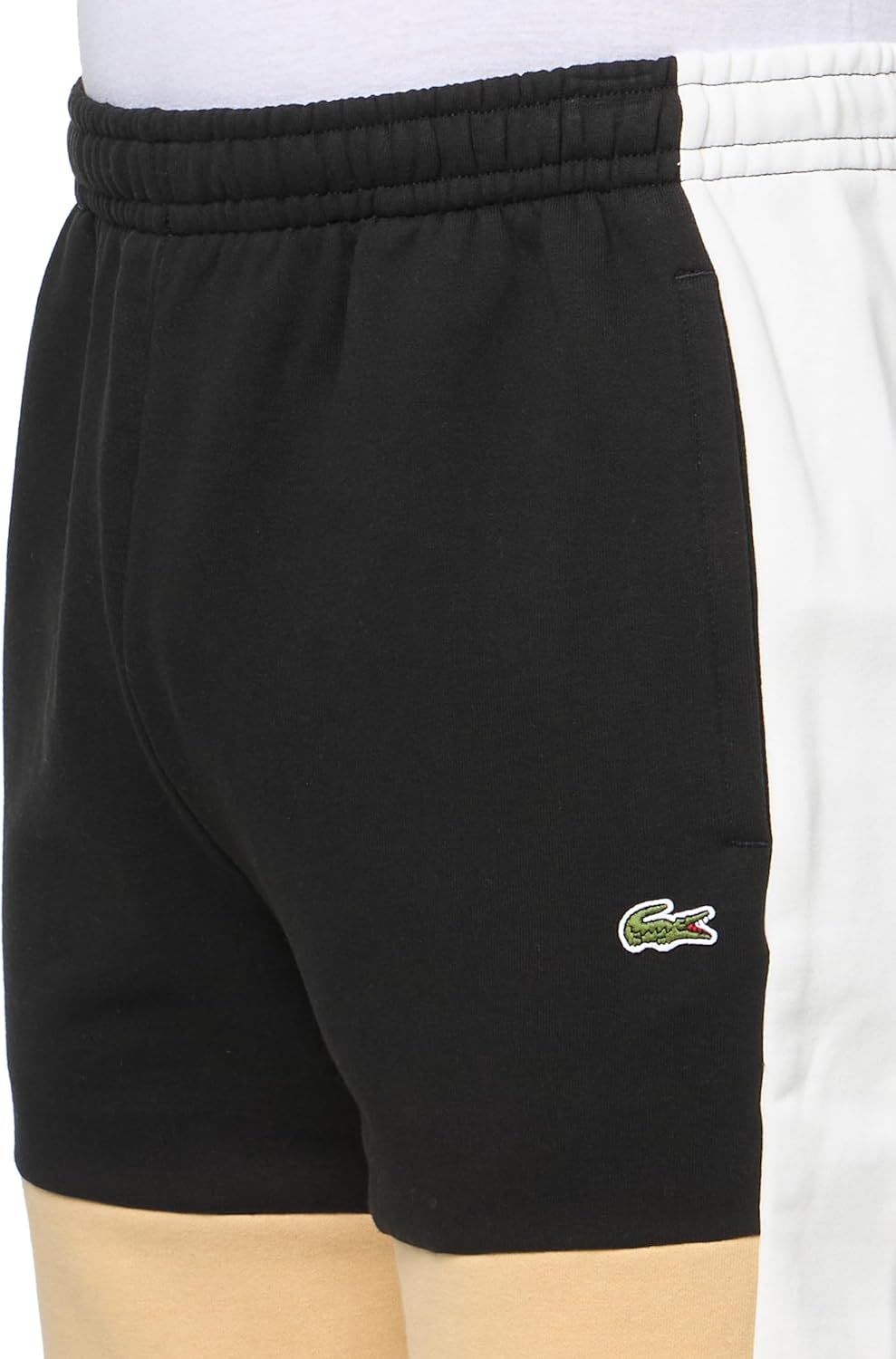 Шорты Lacoste мужские Regular Fit с цветными блоками и регулируемой талией, Black/Flour-Croissant — фото 3