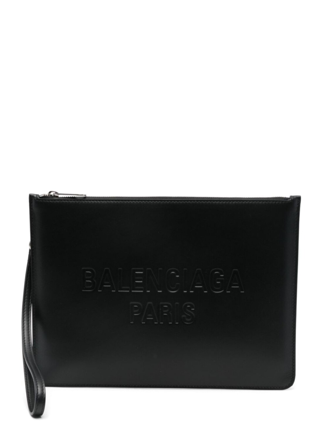 

Сумка-клатч с тисненым логотипом Balenciaga, черный