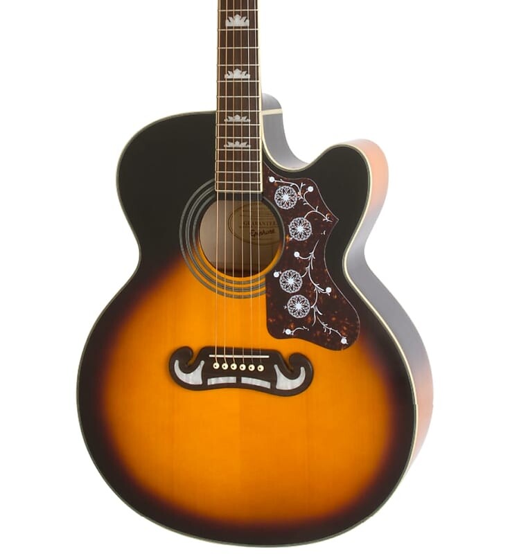 

Акустическая гитара Epiphone J-200 EC Studio Acoustic-Electric Guitar - Vintage Sunburst