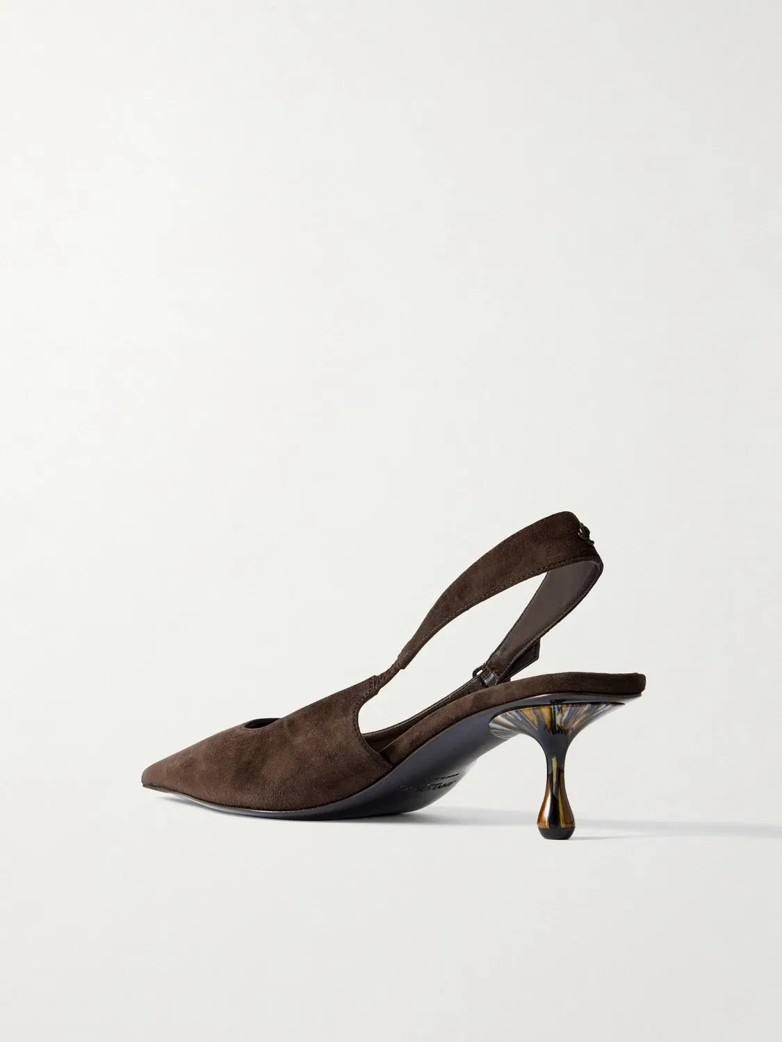 Замшевые туфли-слингбэки Amel 50 JIMMY CHOO, коричневый — фото 3