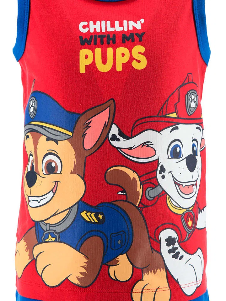 Пижама с принтом, Disney Paw Patrol, красный/синий — фото 3