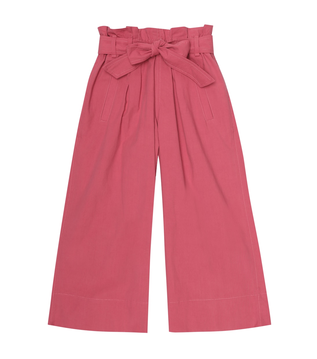 

Хлопковые брюки из поплина Brunello Cucinelli Kids, Fuschia