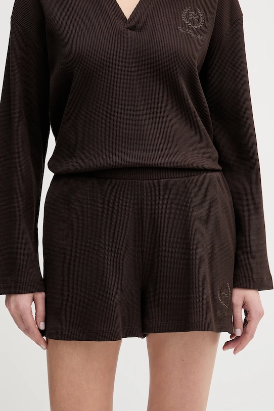 

Хлопковые шорты hotel karl Karl Lagerfeld, коричневый