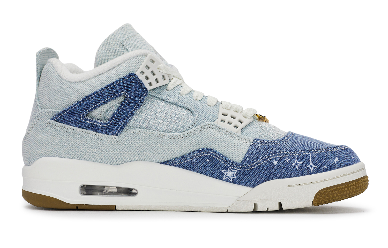 

Air 4 REGO Hot Dog, Universe кроссовки баскетбольные мид-топ винтажные унисекс Jordan, белый/синий