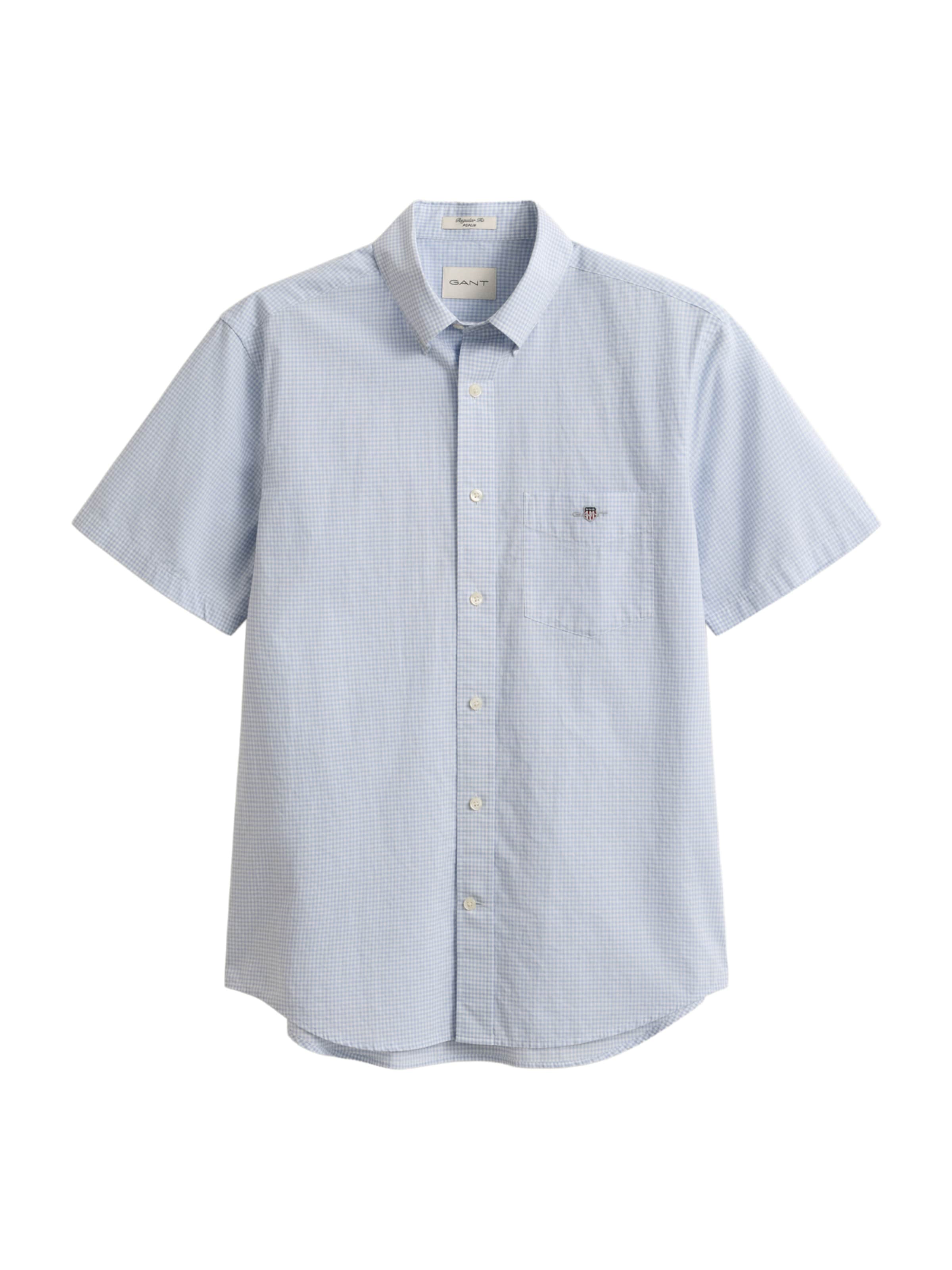 

GANT Рубашка на пуговицах 'CLASSIC' светло-голубого цвета Regular fit