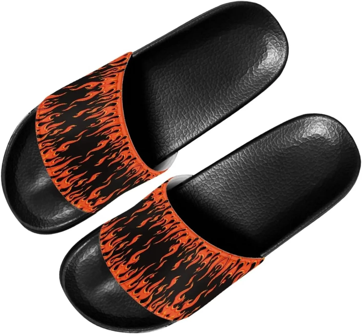 

Мужские шлепанцы для душа, нескользящие, с открытым носком, удобные, плоские, домашние тапочки Kathyboom, красный