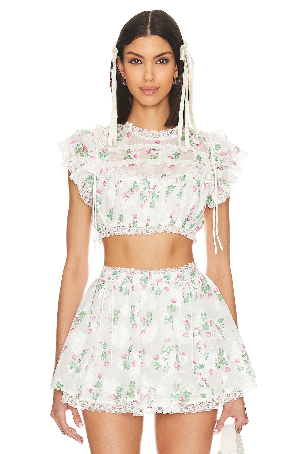 

Реми топ For Love & Lemons, белый
