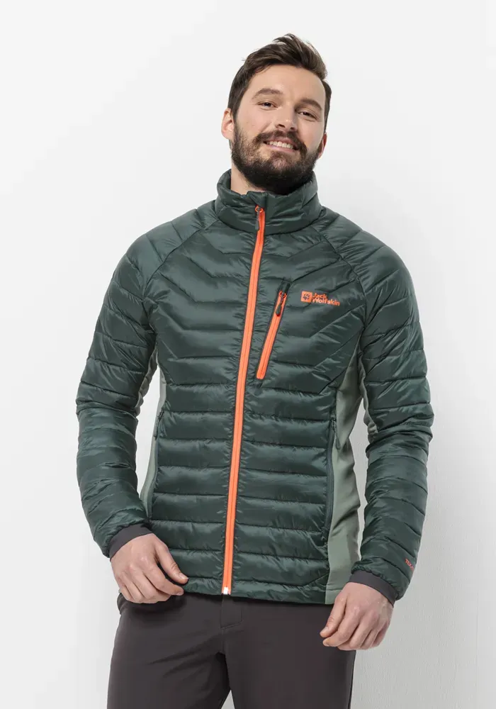 

Функциональная куртка Jack Wolfskin "ROUTEBURN PRO INS JKT M", с капюшоном, цвет Black-Olive