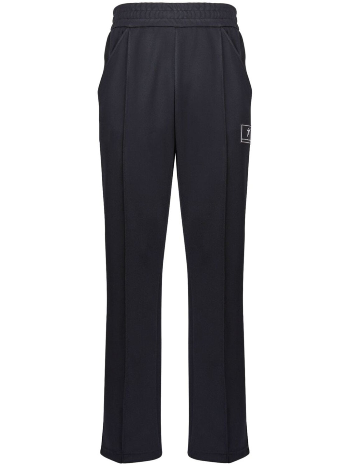 

Giuseppe Zanotti logo-patch straight-leg track pants, черный