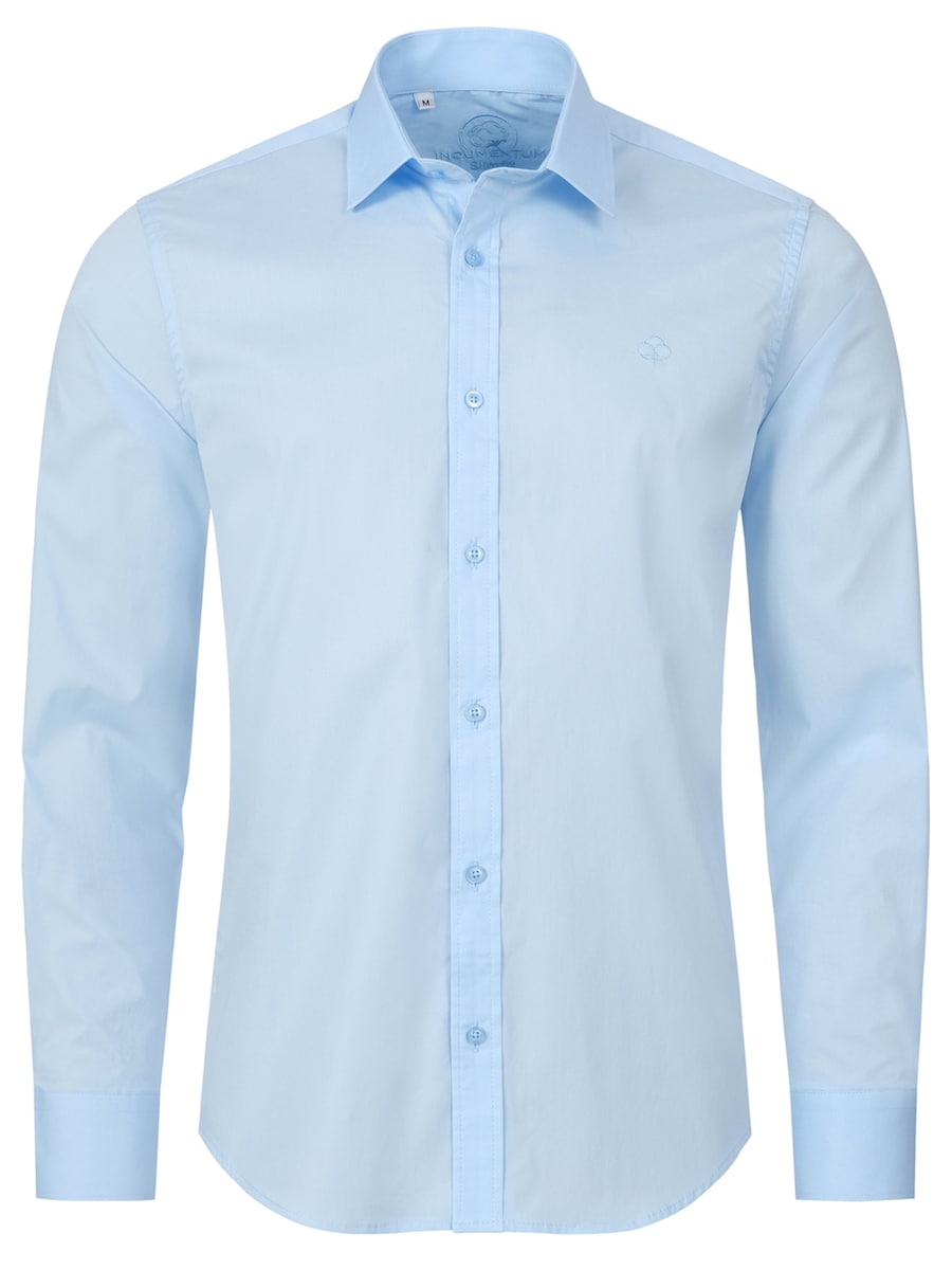 

Рубашка Slim Fit на пуговицах Indumentum, светло-голубой