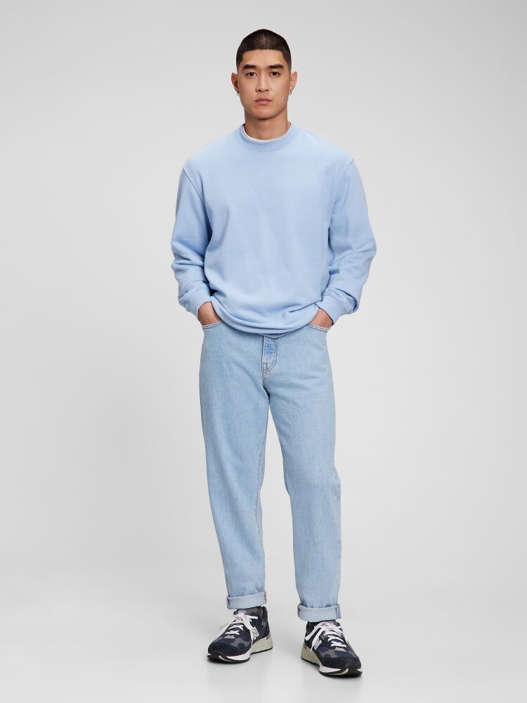 

Свободные зауженные джинсы Gap, синий