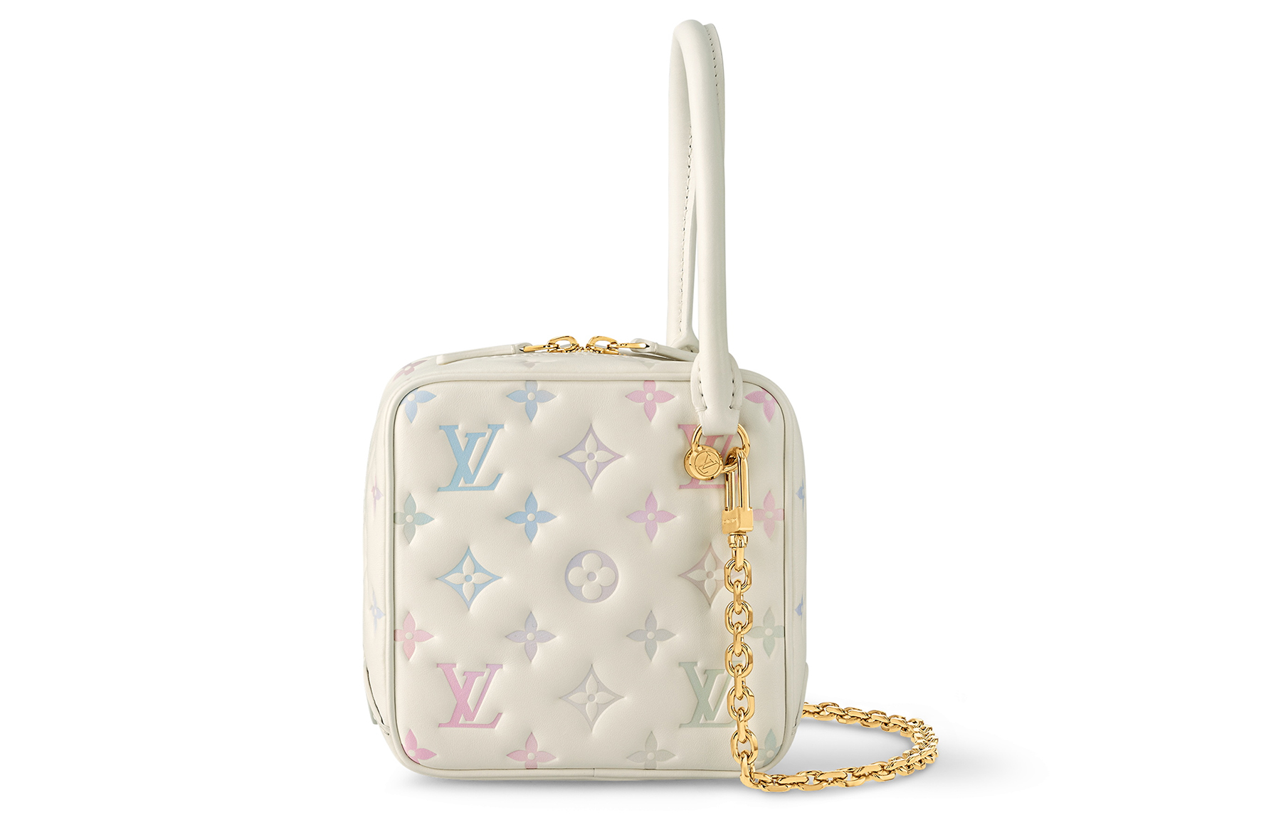 

LOUIS VUITTON Новая квадратная сумка из кварца и разноцветных материалов