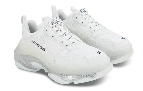 Кроссовки triple s sneaker 'white iridescent' Balenciaga, белый — фото 3