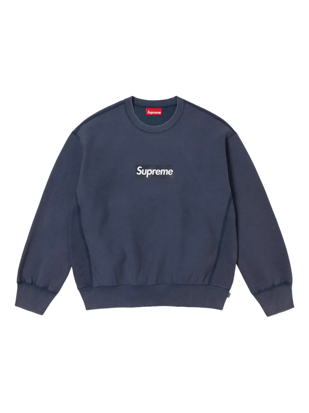 

Толстовка SS 25 Navy с логотипом Supreme, синий