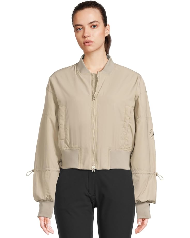 

Куртка-бомбер adidas by Stella McCartney Woven Bomber Cropped JF6029, цвет Desert Sand-Smc