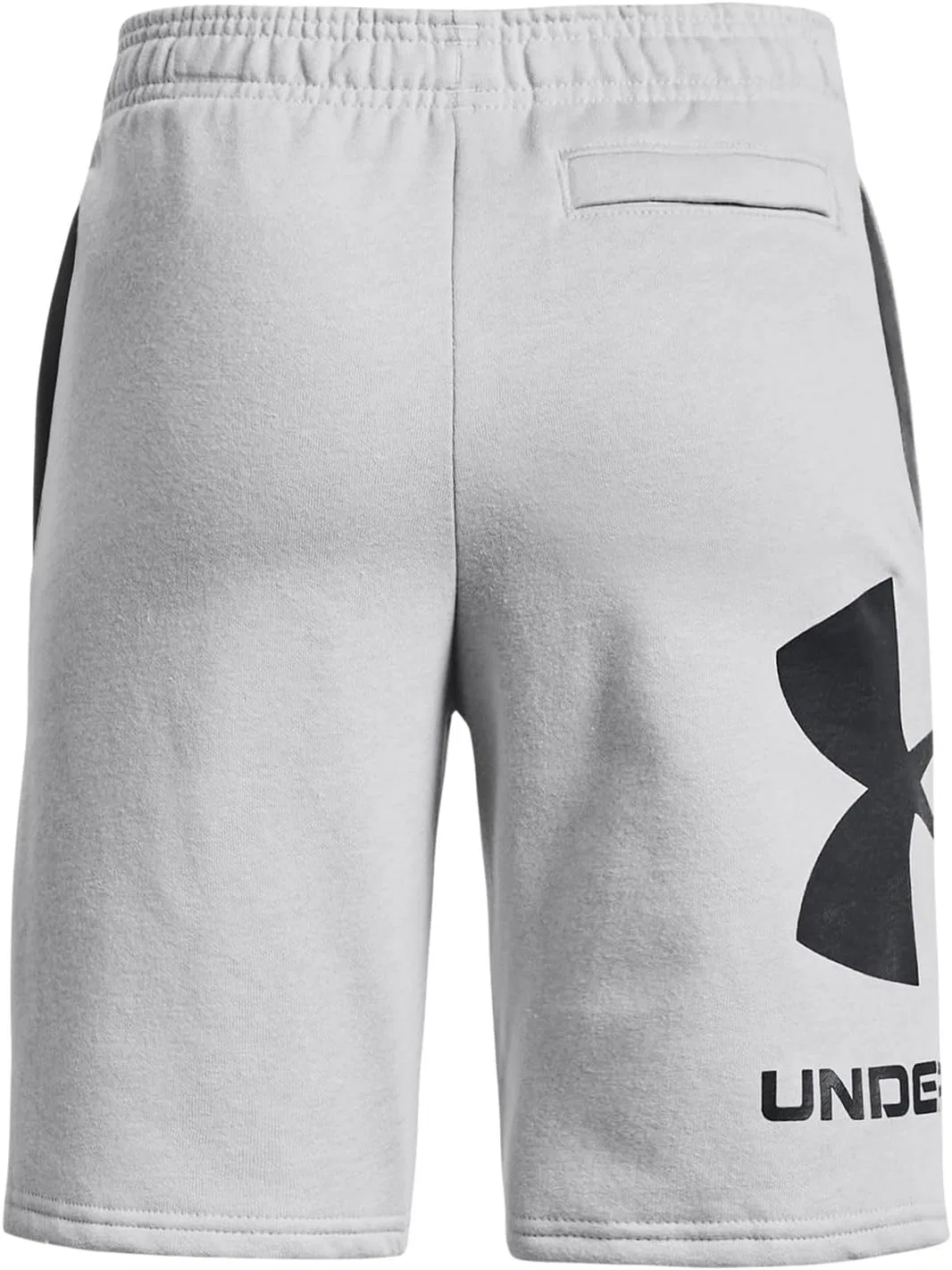 Детские флисовые шорты Under Armour Rival с логотипом, (012) Mod Gray//Black — фото 2