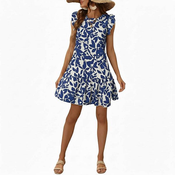 

Свободная футболка с круглым вырезом и принтом Seoria, Blue Print