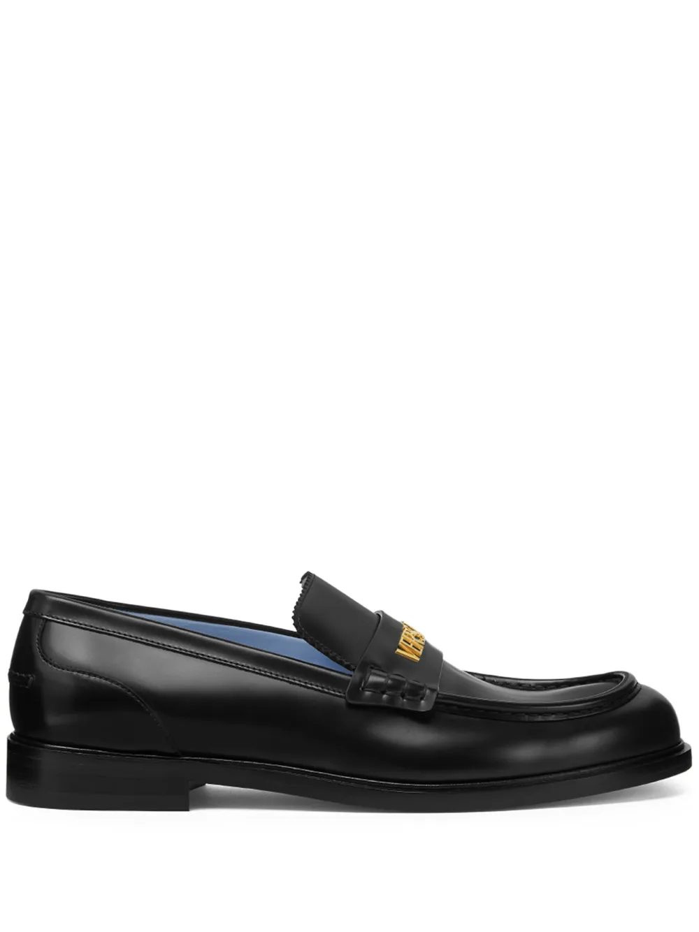 

Кожаные лоферы VERSACE, черный