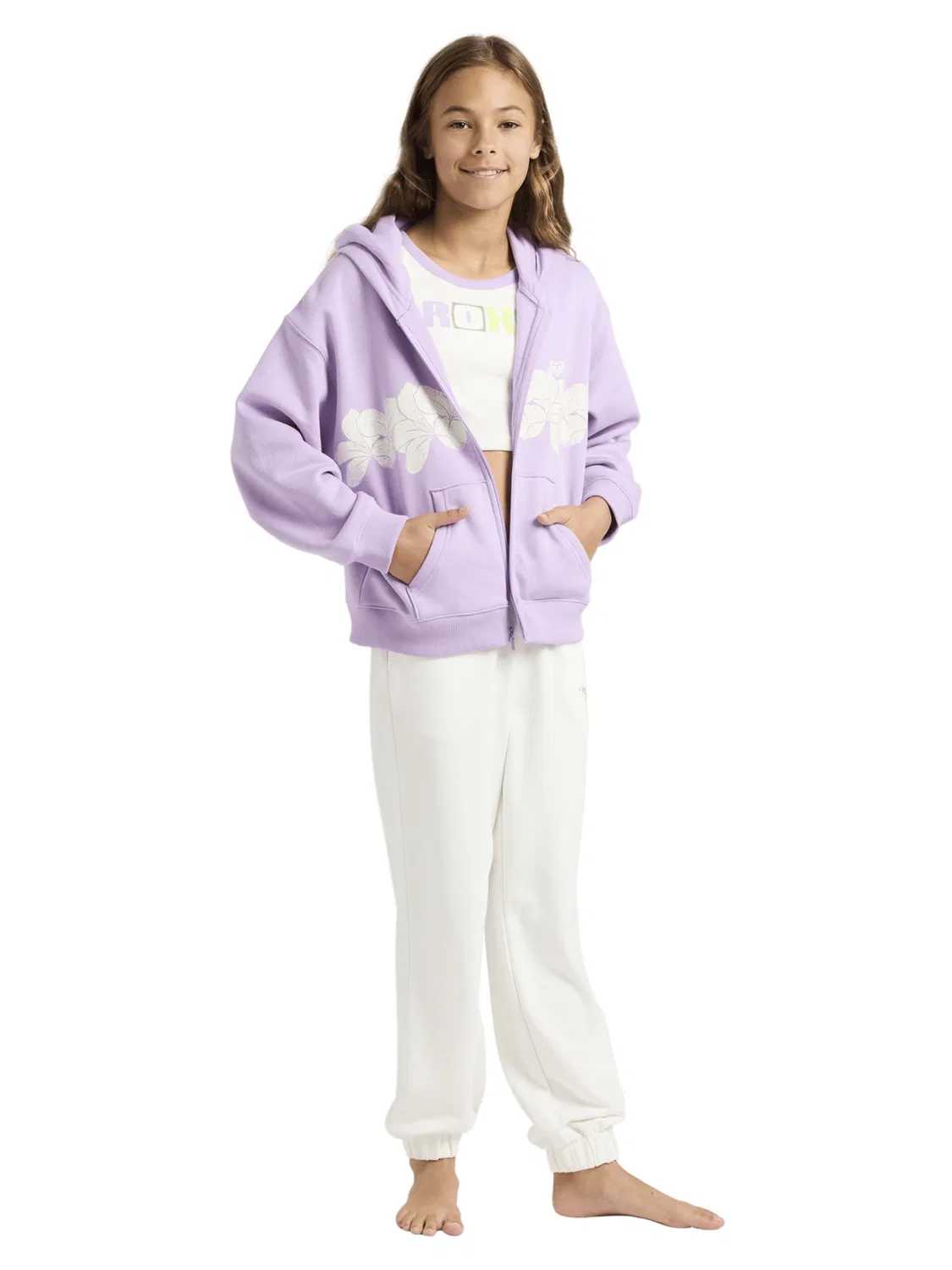 Толстовка на молнии Roxy, Lavender — фото 4