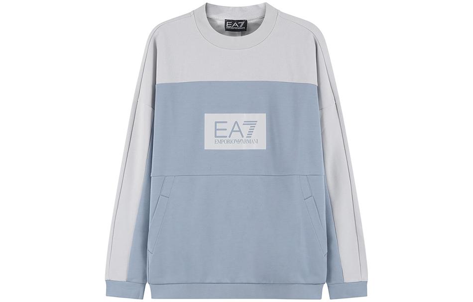 

EA7 SS23 Свитер Мужской Светло-голубой EMPORIO ARMANI